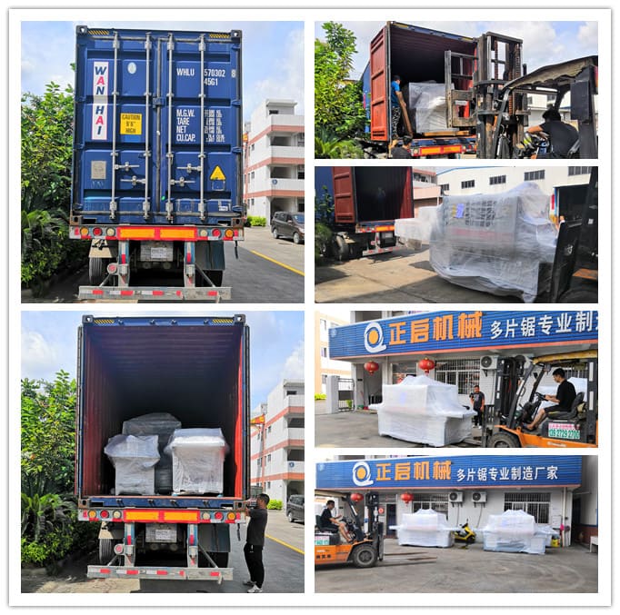 2019年6月發(fā)往印尼--ZQ400原木多片鋸、ZQ200型方木多片鋸、