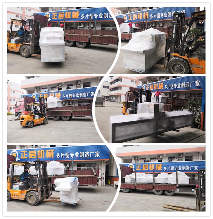 2019年1月發(fā)往尼日利亞--半自動(dòng)原木截?cái)鄼C(jī)、ZQ250型原木多片