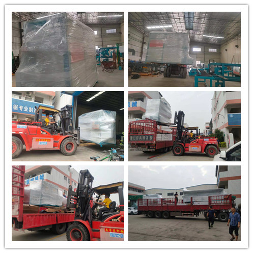 2021年4月10日發(fā)往山西運城市-ZQ400大型原木截斷機(jī)