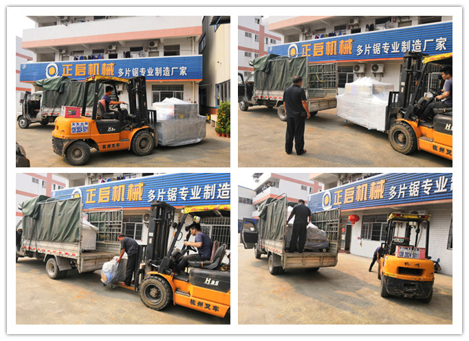 2019年5月發(fā)往廣東江門(mén)--方木多片鋸、空壓機(jī)