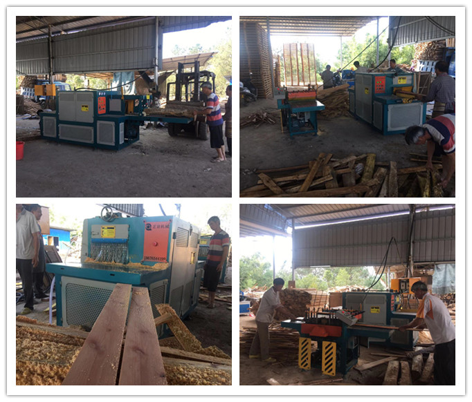 2018年12月原木多片鋸、方木多片鋸、清邊機(jī)在廣西梧州現(xiàn)場(chǎng)工