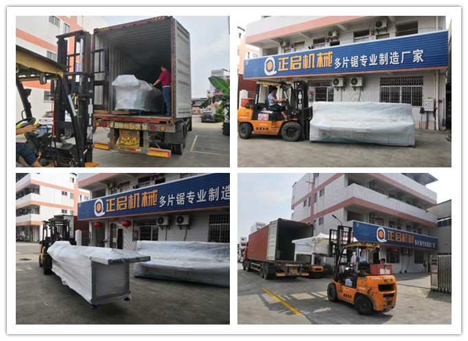 2018年8月發(fā)往馬來(lái)西亞--雙頭齊頭鋸、自動(dòng)堆料上料架、自動(dòng)