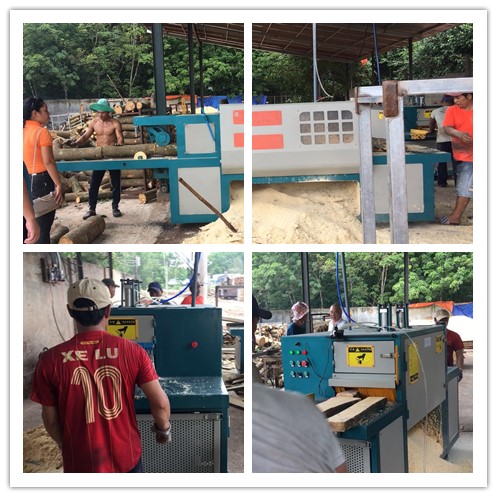 2018年7月越南原木多片鋸、方木多片鋸現(xiàn)場(chǎng)工作圖