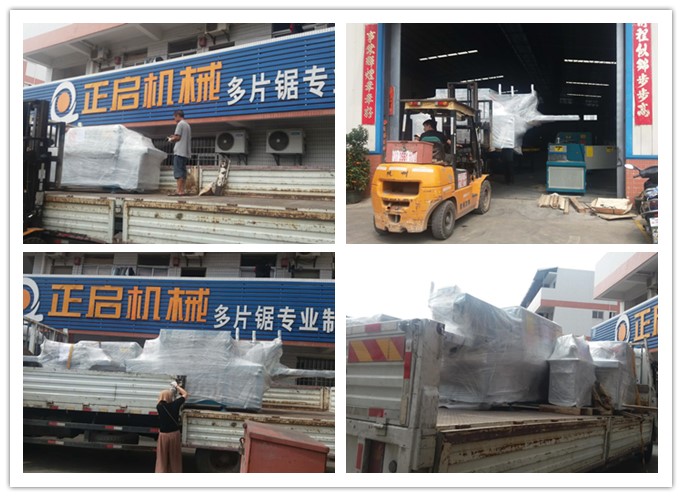 2018年5月發(fā)往柬埔寨--雙排鏈原木多片鋸、方木多片鋸、清邊