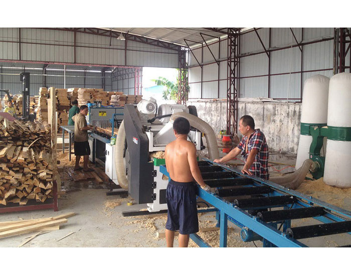 多片鋸連接上下刨機(jī)-加工建筑方生產(chǎn)線-大型方木多片鋸高100